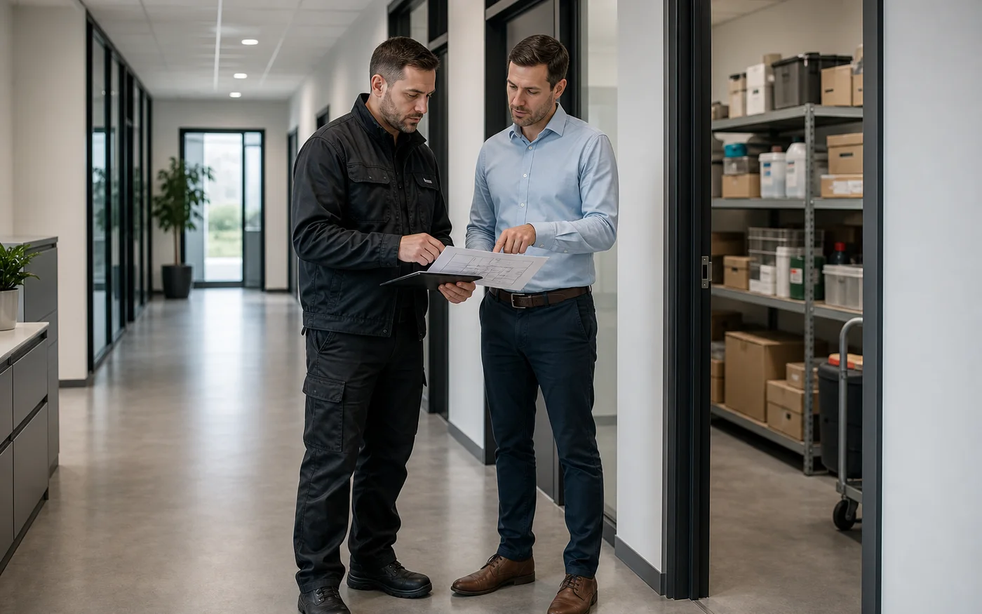 Audit terrain dans un site professionnel