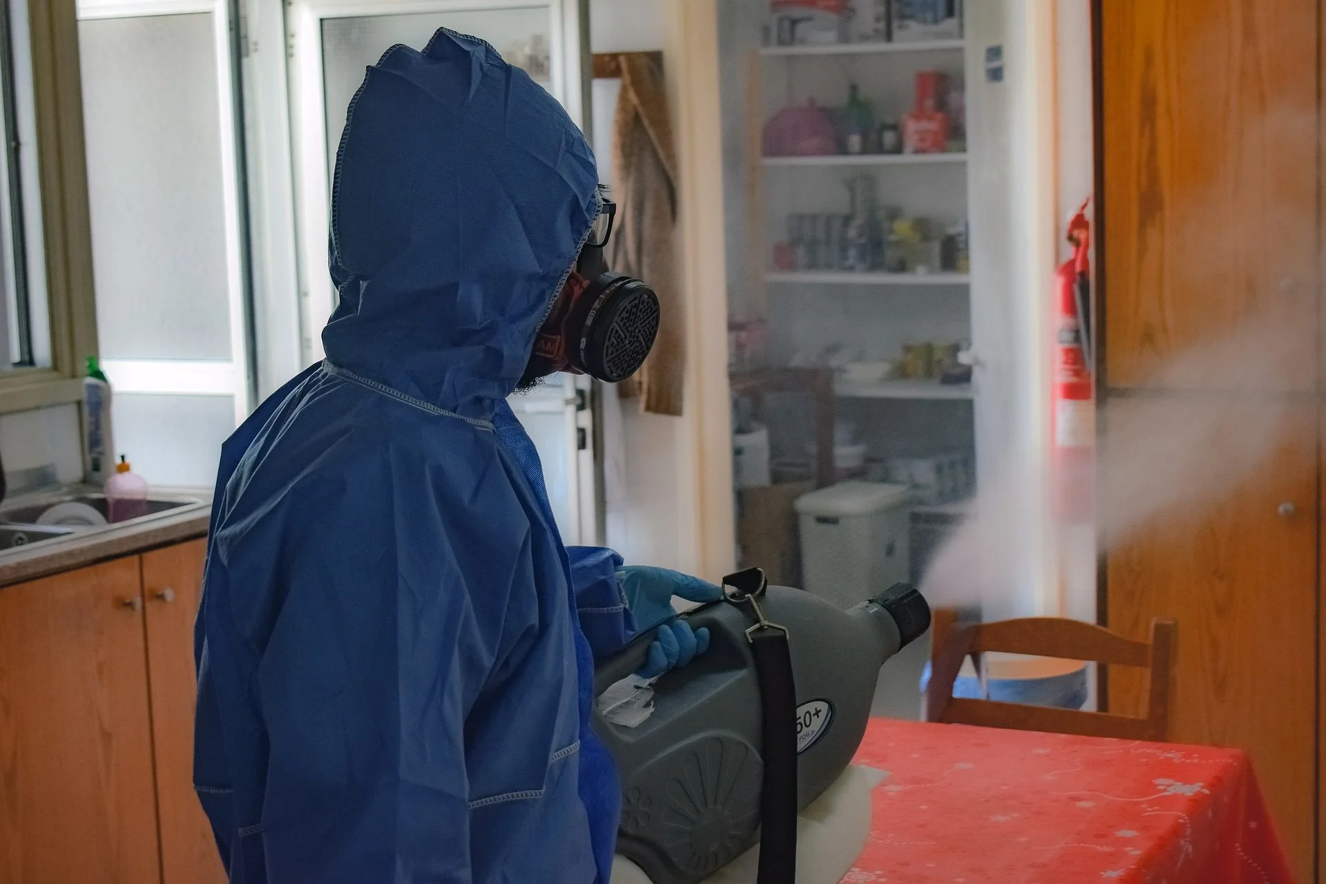 Désinfection d'un environnement professionnel