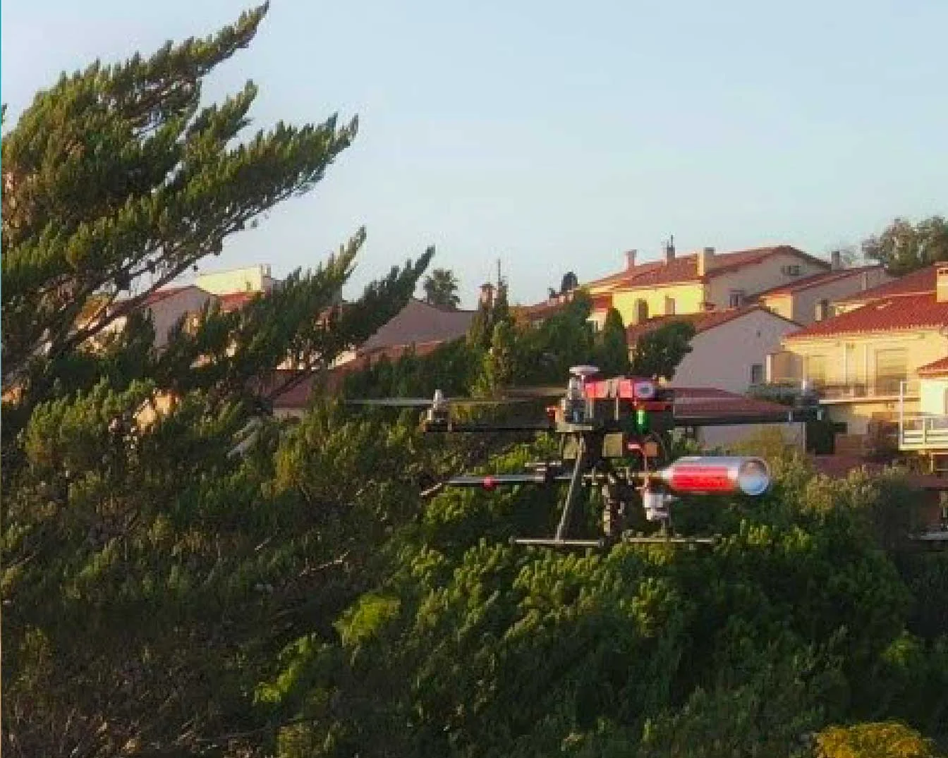 Intervention en hauteur par drone